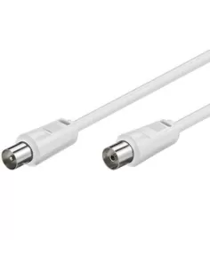 Tecnid 61113 bn 3 m weißes TV-Antennenkabel